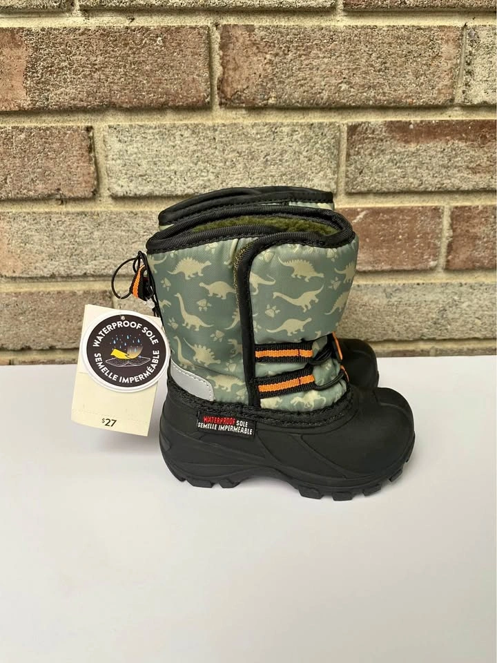 Toddler Dinosaur Snow Boots Size 6