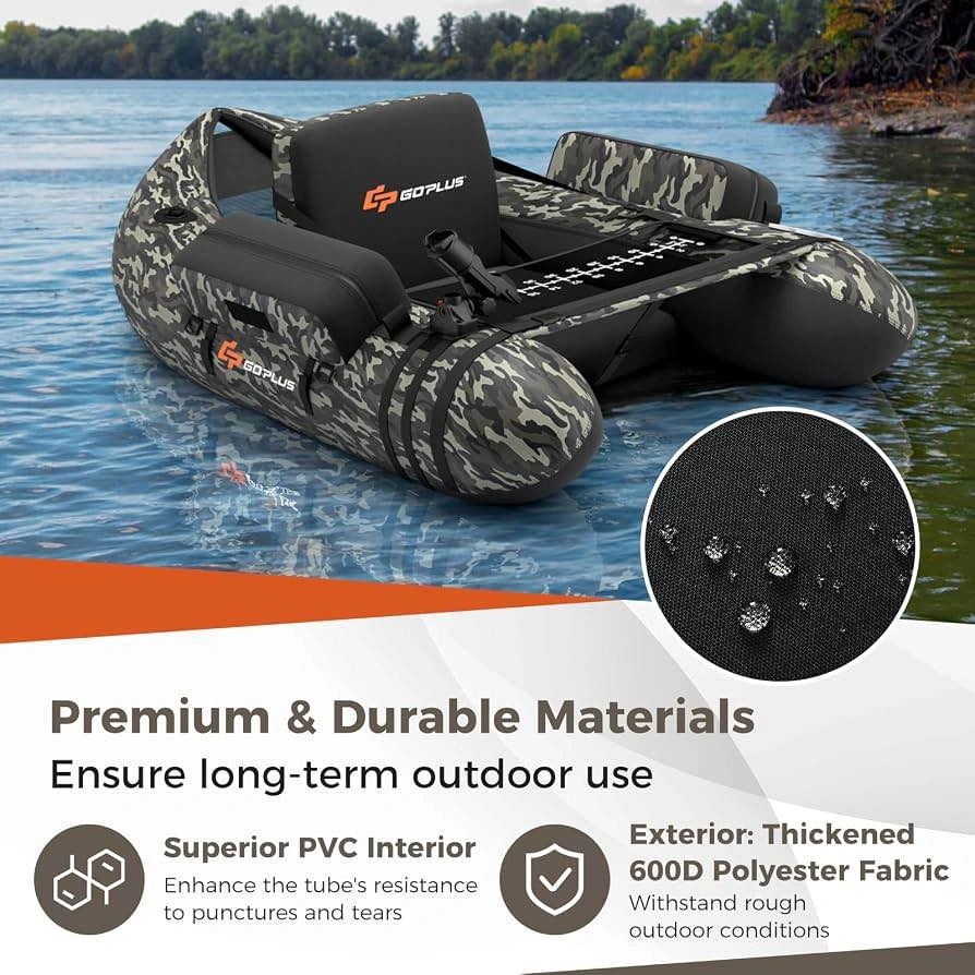 Brand New Goplus Inflatable Fishing Float Tube - Camo - photo 4