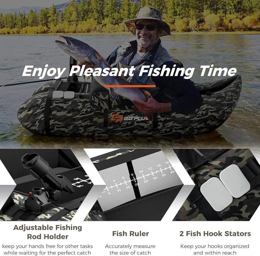 Brand New Goplus Inflatable Fishing Float Tube - Camo - photo 5