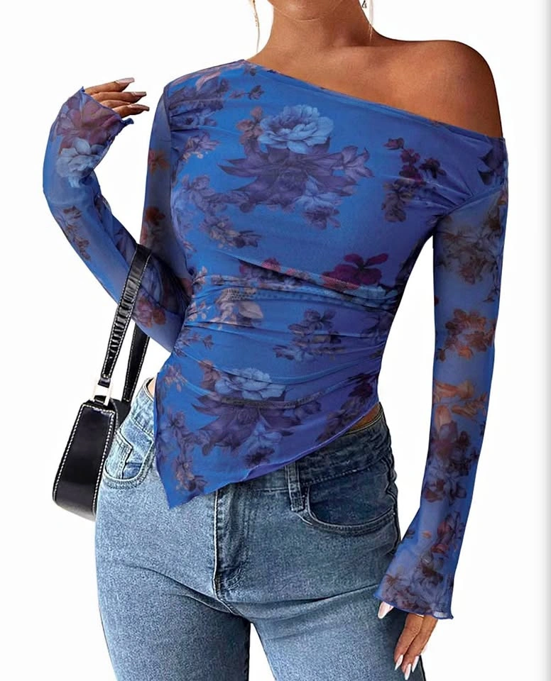Off Shoulder Ruched Blouse