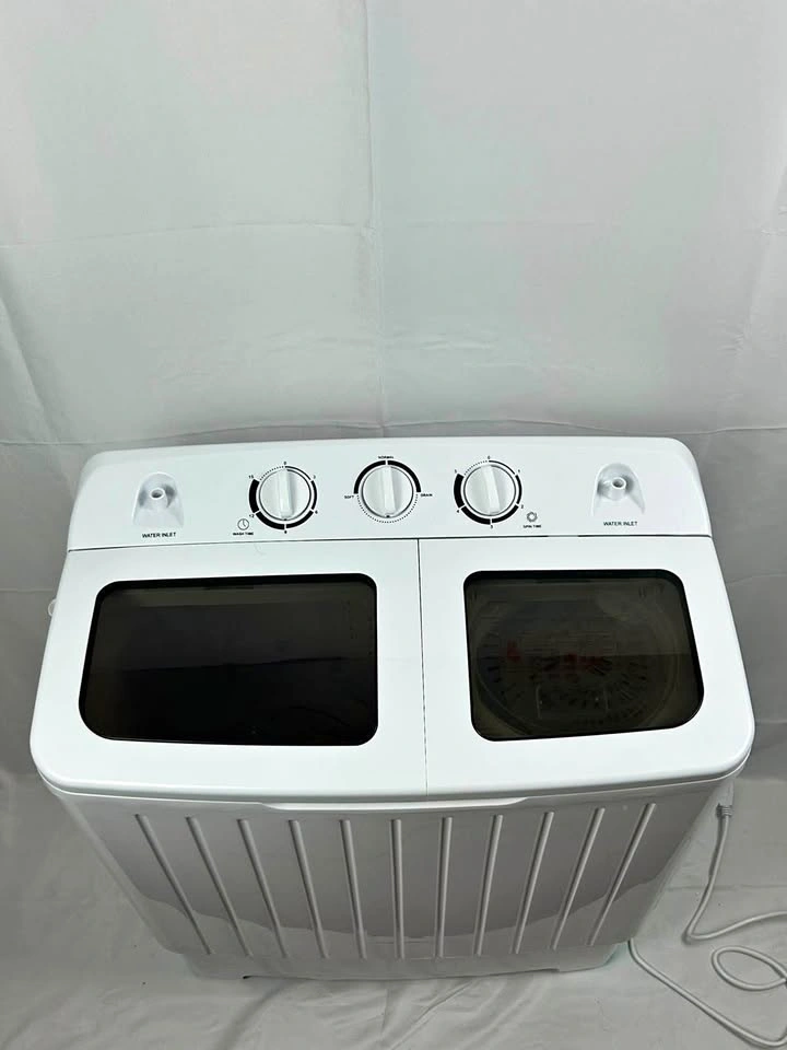 Twin Tub Portable Washing Machine 20lb (Gray/Black)