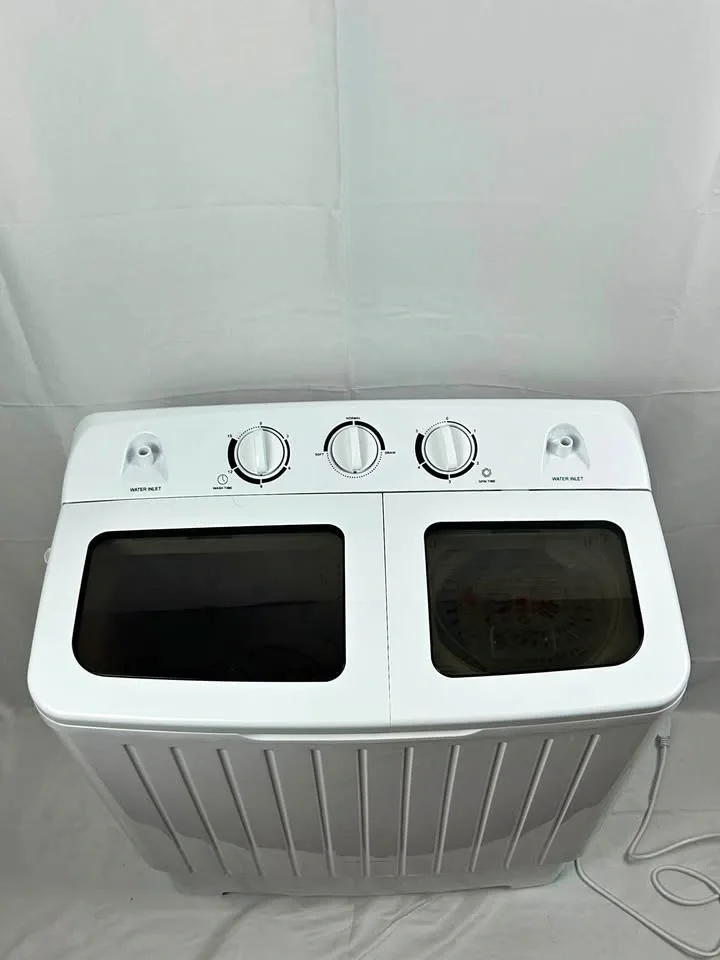 Twin Tub Portable Washing Machine 20lb (Gray/Black)