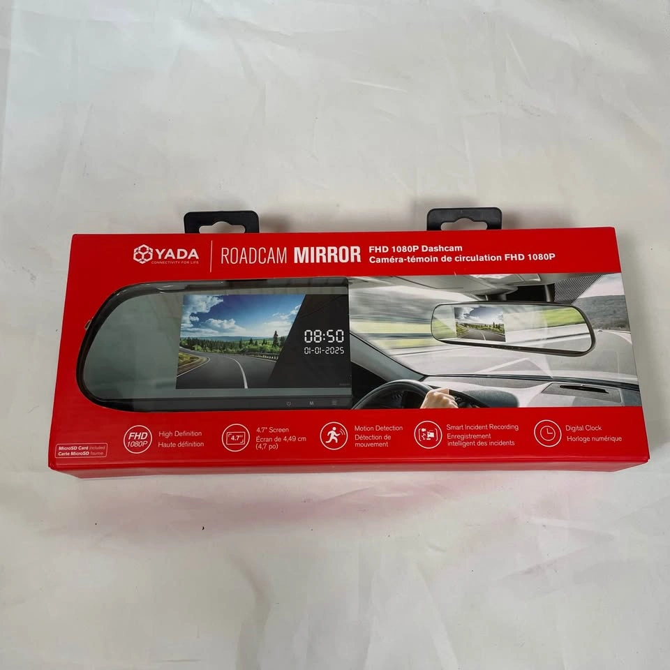 YADA Roadcam Mirror 1080p Dash Cam - 4.7” Monitor (Brand New) - photo 2