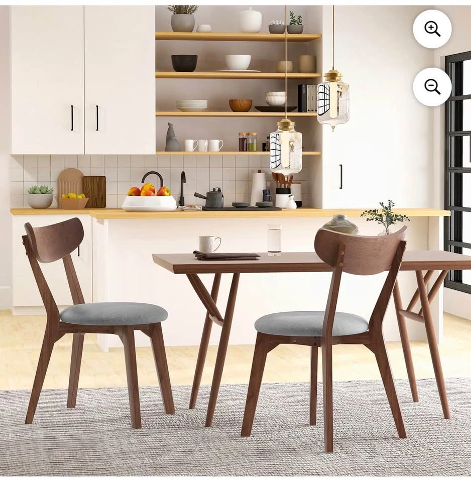 Costway Set of 2 Upholstered Dining Chairs - photo 2