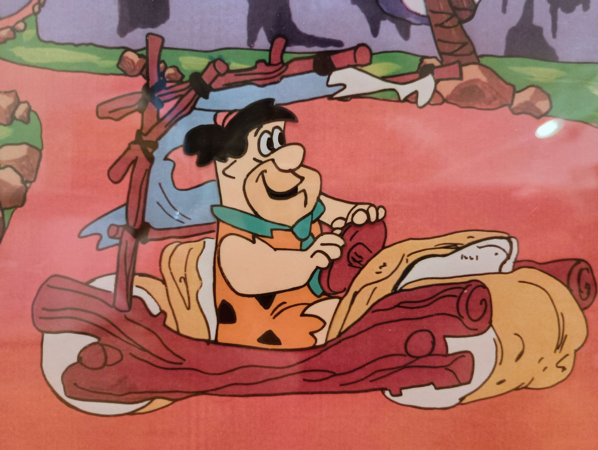 Framed Fred Flintstone Production Animation Cel - photo 4