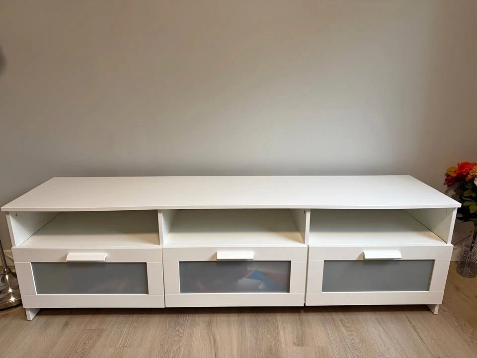IKEA BRIMNES TV Bench / Stand — White — Like New