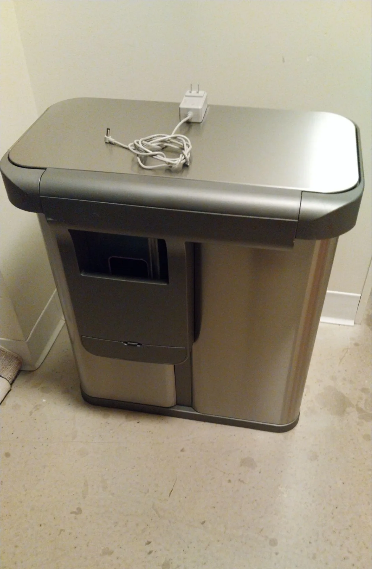 Simplehuman Touchless Motion Sensor Trash Can – Stainless Steel - photo 2