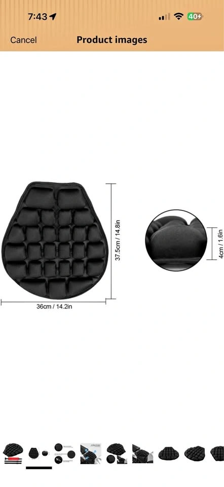Air Motorcycle Seat Cushion