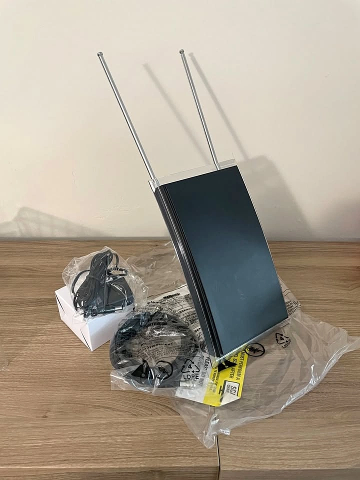 GE Pro Crystal HD Amplified Indoor TV Antenna - 50 Mile Range