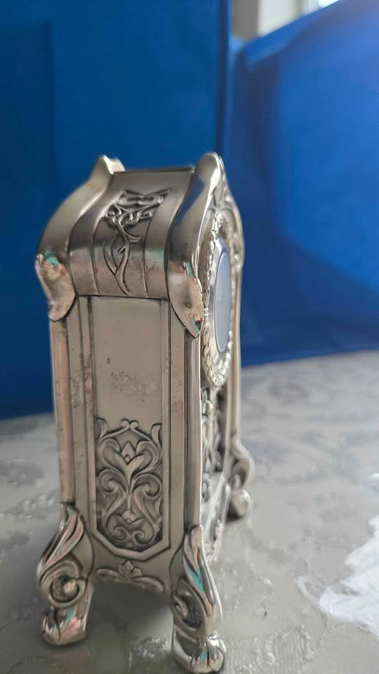 Linea Argenti Silver-plated Desk Classic Antique Clock - photo 3