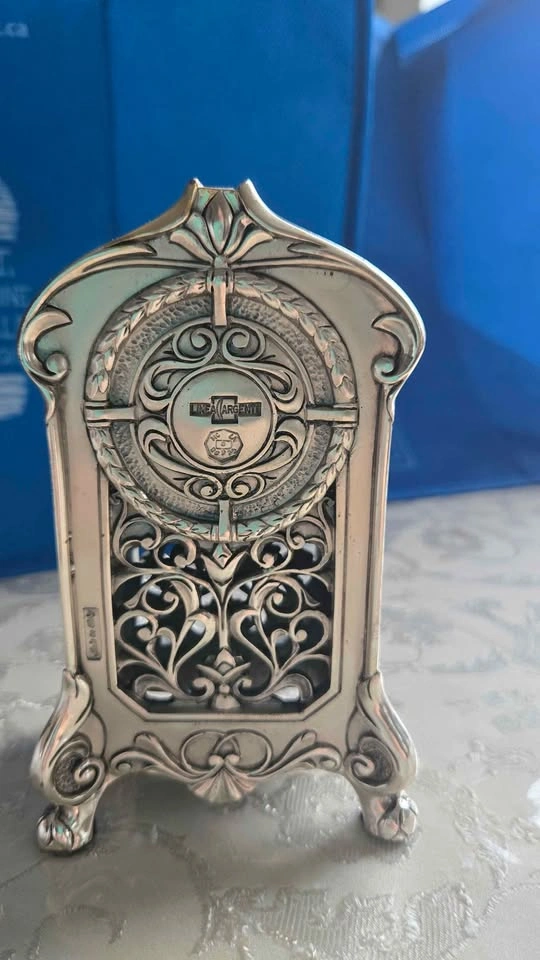 Linea Argenti Silver-plated Desk Classic Antique Clock - photo 4