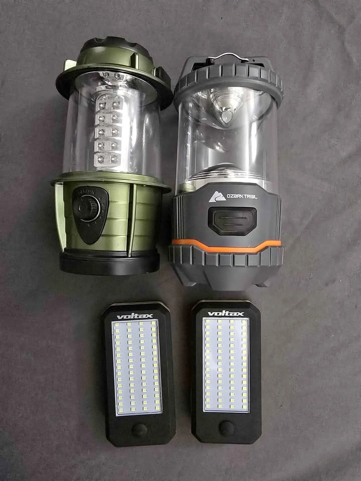 Ozark Trail and Voltax Camping Lanterns and LED Work Lights