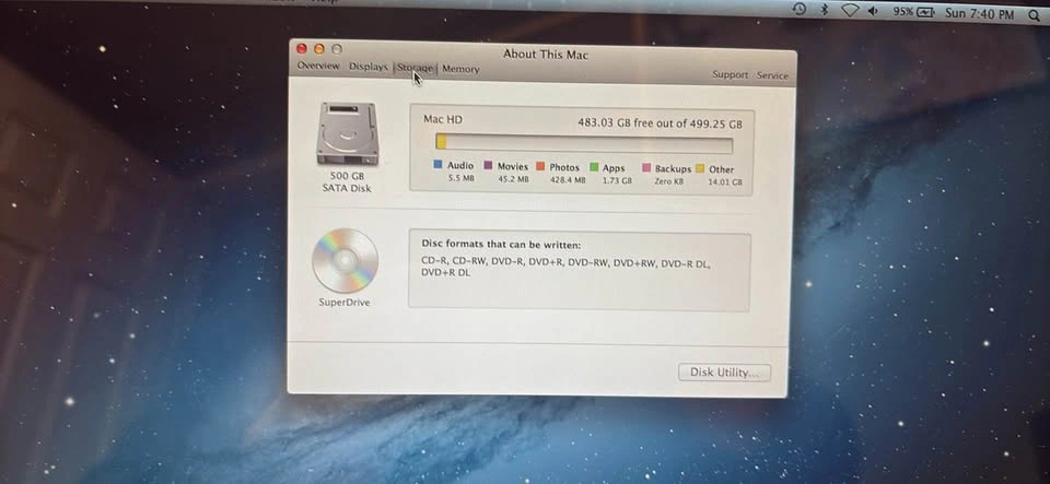 Apple MacBook Pro 13-inch 2012 Core i5 4GB RAM 500GB Storage - photo 3