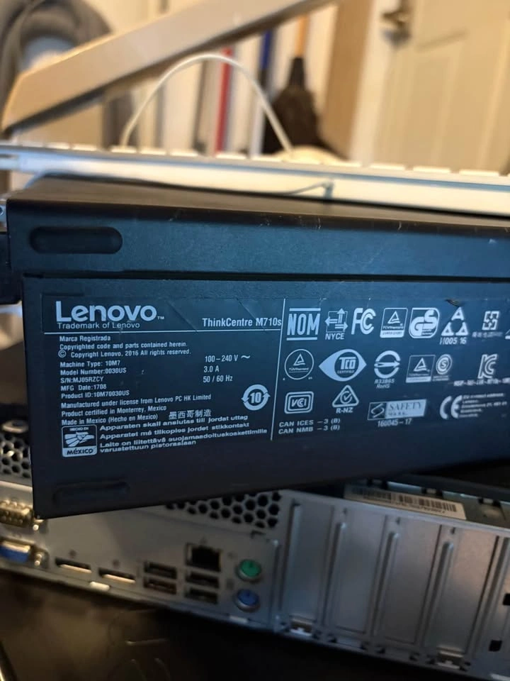 Lenovo ThinkCentre M710s Desktop PC with 8 GB of ram - photo 2