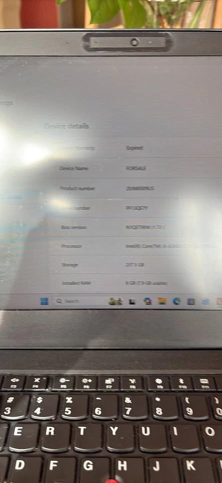 Lenovo T470 Intel Core i5 8GB RAM 256GB Laptop