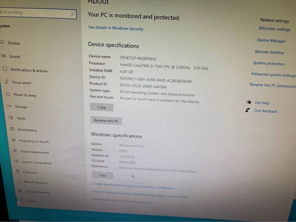 Lenovo ThinkCentre M700 Desktop PC i5-6500 8GB RAM 932GB HDD - photo 5