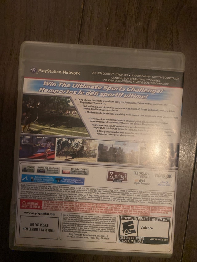 Sony Sports Champions PlayStation 3 - photo 2