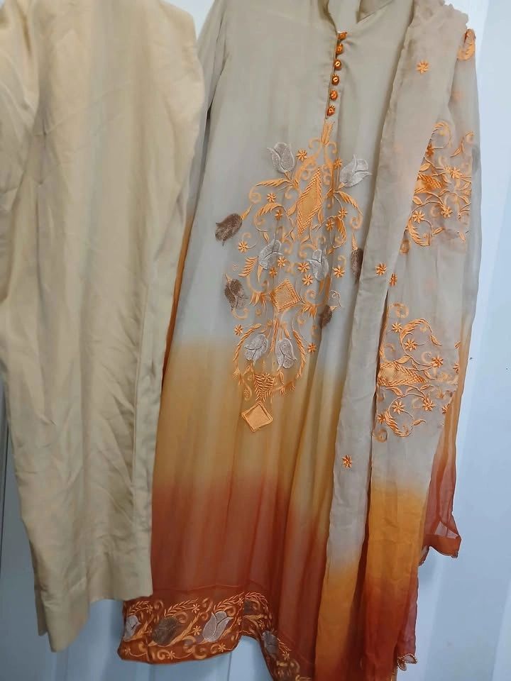 Women's 3-Piece Embroidered Ombré Dress Set - photo 5