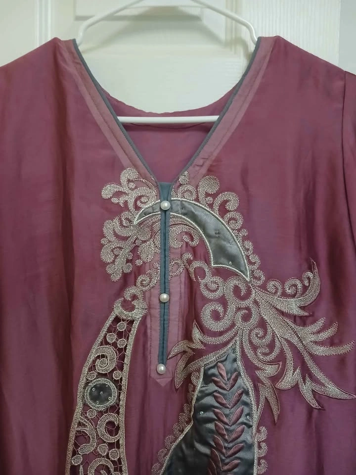 Elegant light purple Embroidered Kameez - photo 2
