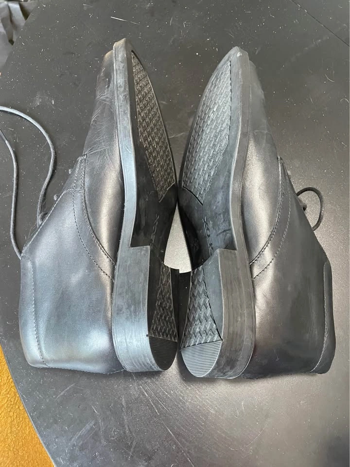 Geox Black Leather Dress Shoes - photo 3