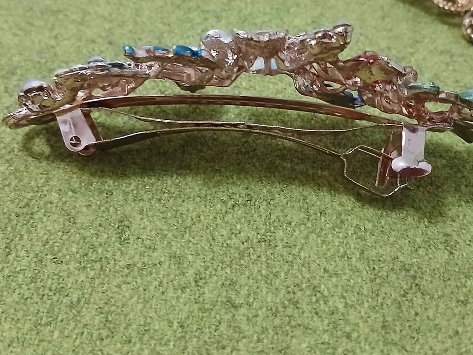 Colorful Flower Metal French Clip Hair Accessory - photo 2