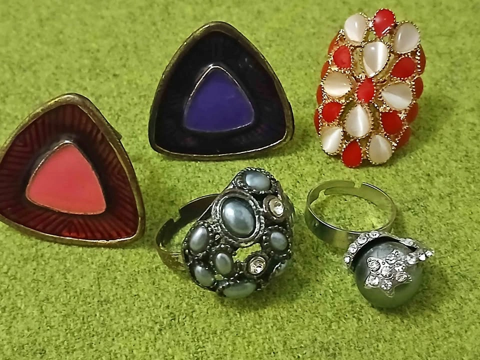 Vintage & Statement Ring Collection (Set of 5)
