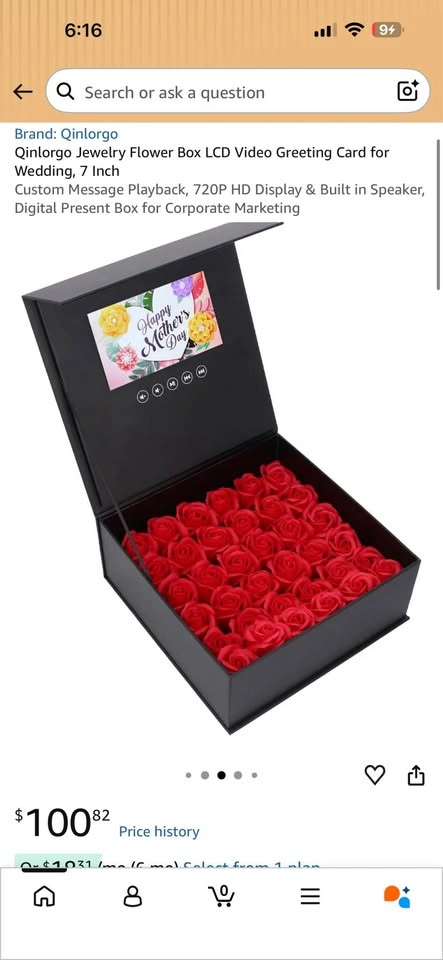 Brand New LCD Video Flower Box – $60 🌹🎥 - photo 3