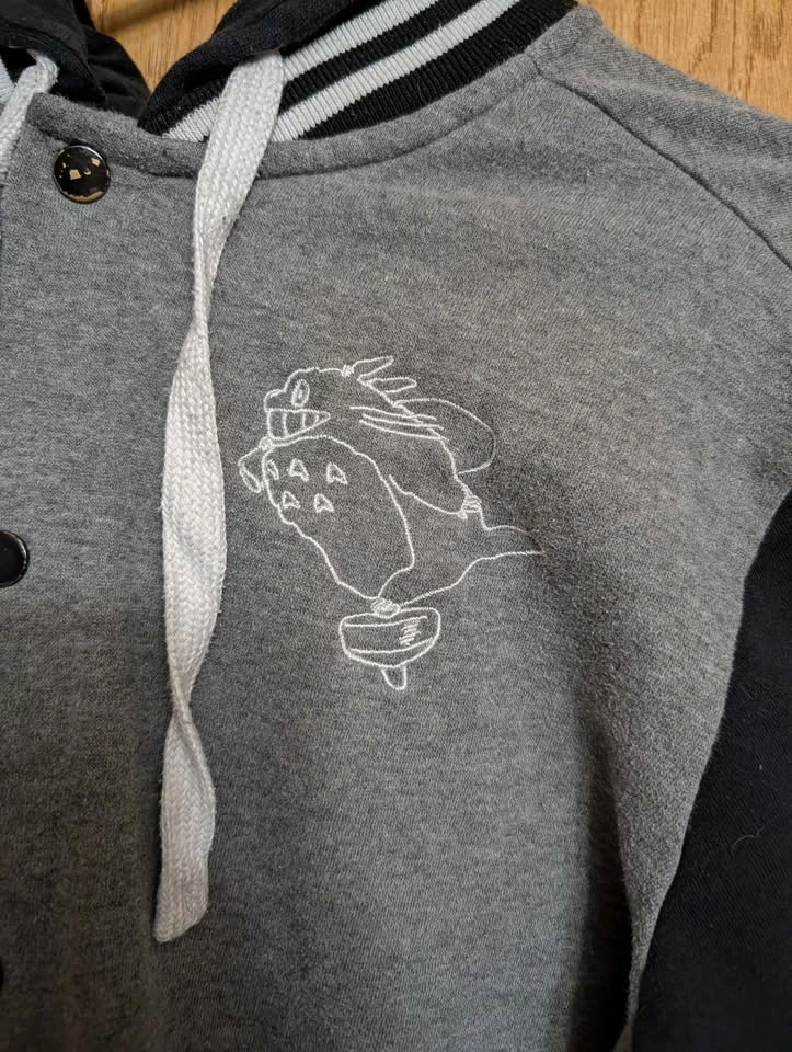 Studio Ghibli My Neighbor Totoro 30th Anniversary Varsity Hoodie - photo 2