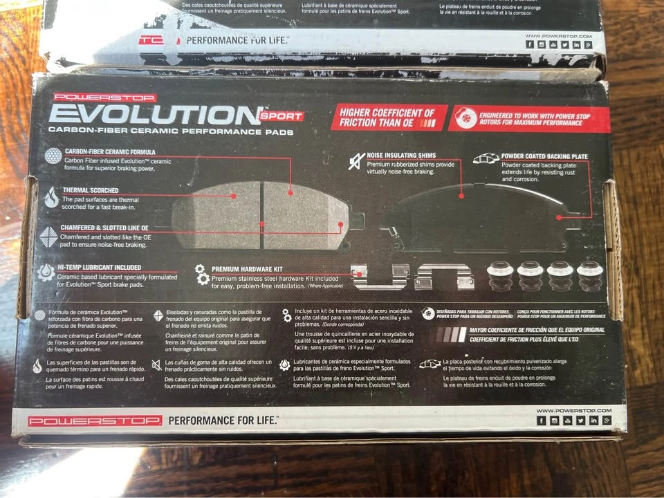 New Carbon fiber ceramic brake pads - photo 2