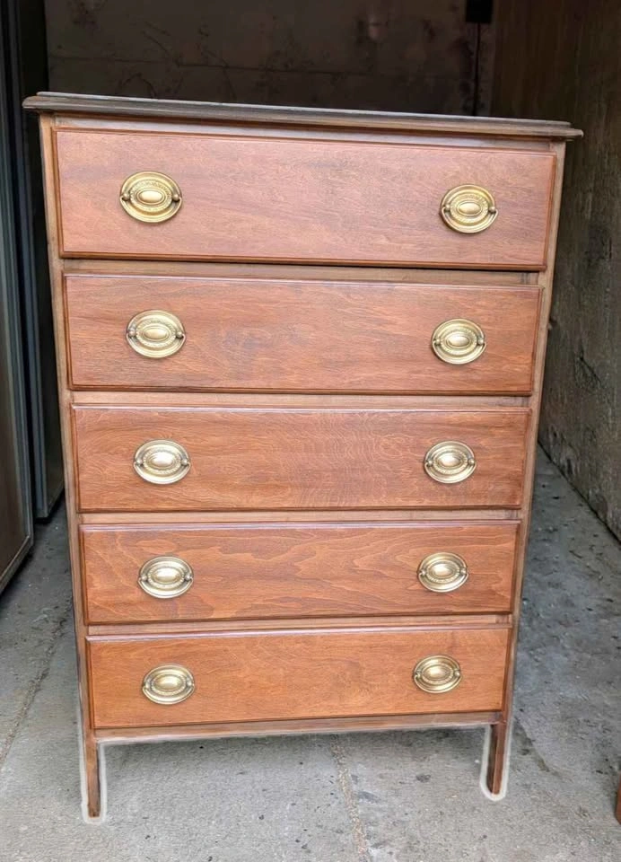 Vintage 5 Drawer Chest Beautifully - photo 3