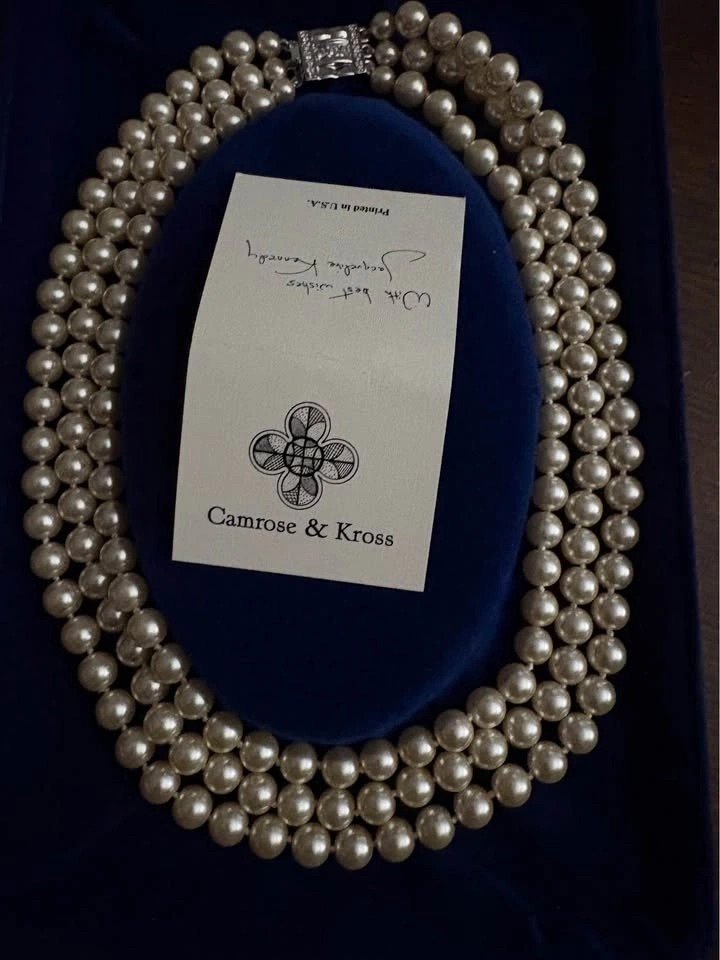 Camrose & Kross JBK Three-Strand Faux Pearl Necklace - photo 5