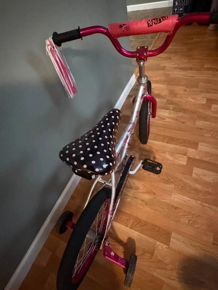 Girls bike w/training wheels - photo 3