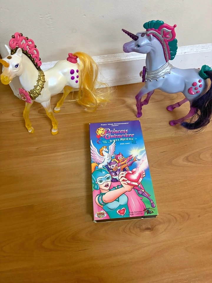 Princess Gwenevere & The Jewel Riders VHS and Figures