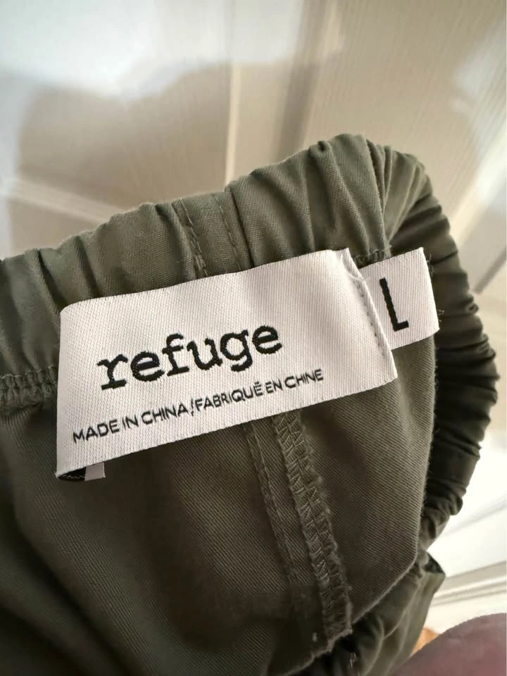 Refuge Olive Green Cargo Jogger Pants Size L - photo 3
