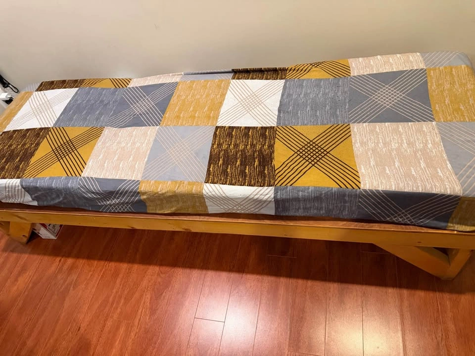 Wooden Bed Frame + Free Mattress