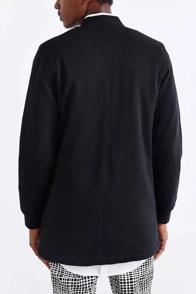 Long Black Bomber Jacket - photo 4