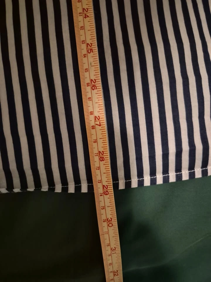 Blue and White Striped Shortsleeve Shirt - photo 3
