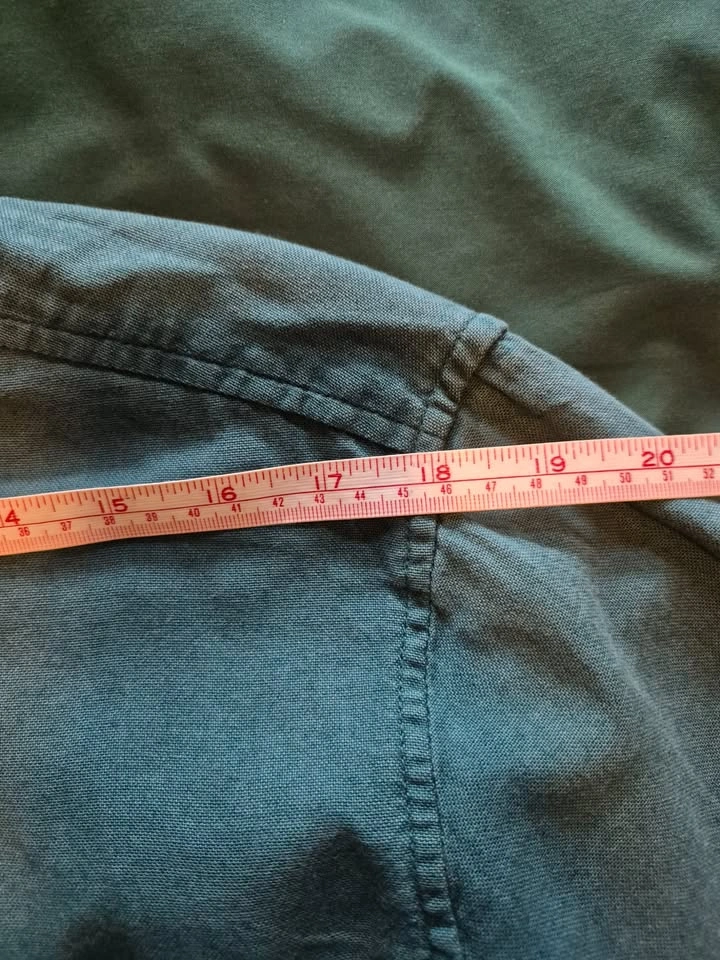 Green Button Down with Accent Pocket - photo 2