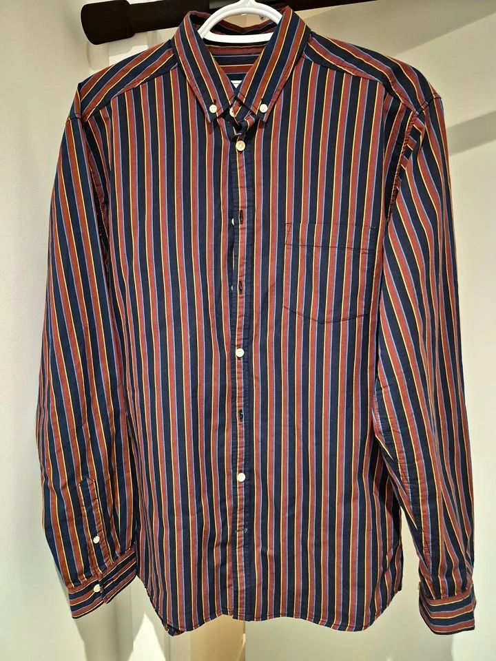 Stiped Oxford Button Down Shirt
