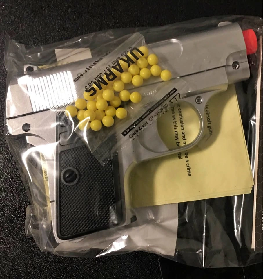Toy Agent Spy Airsoft Single Shot Spring Powered Airsoft Pistol