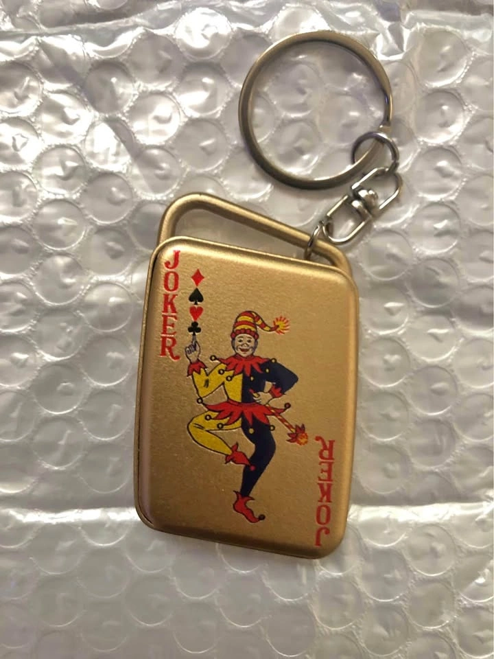 Flameless Windproof Joker Lighter Keychain
