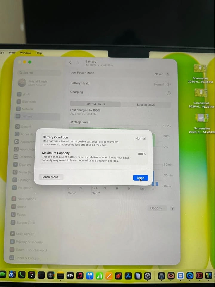 2025 MacBook Pro 14” M5 - 16GB/512 - 100% battery - photo 5
