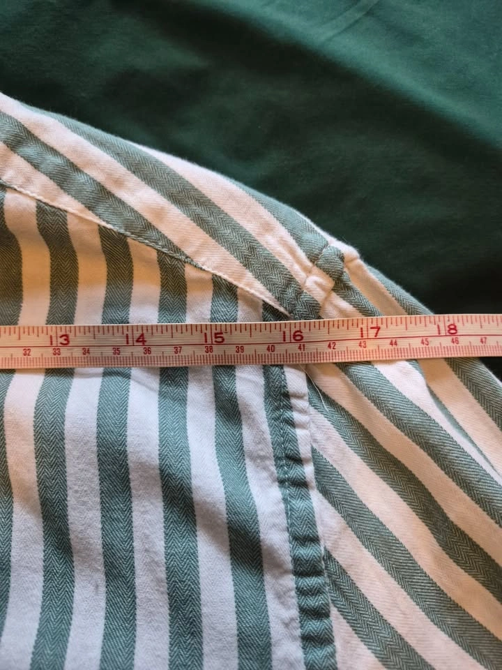 Green Striped Oxford Button Down Shirt - photo 2
