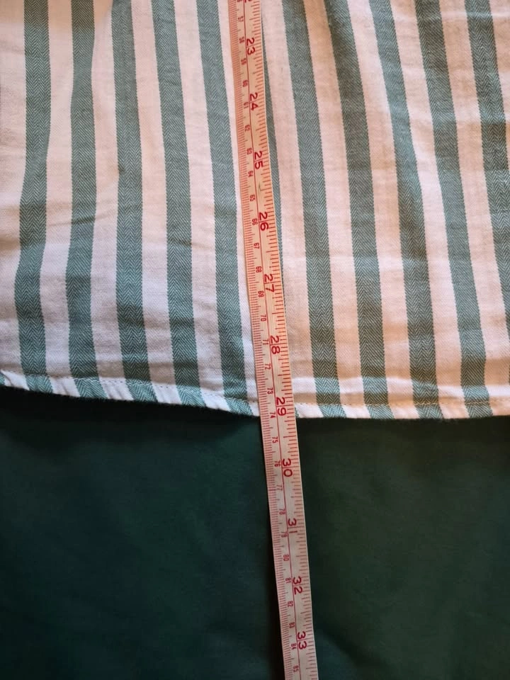 Green Striped Oxford Button Down Shirt - photo 4