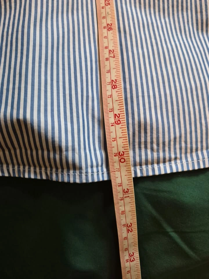 White and Blue Striped Dress Shirt - photo 4