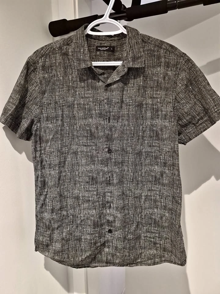 Salt and Pepper Grey Short Sleeved Shirt