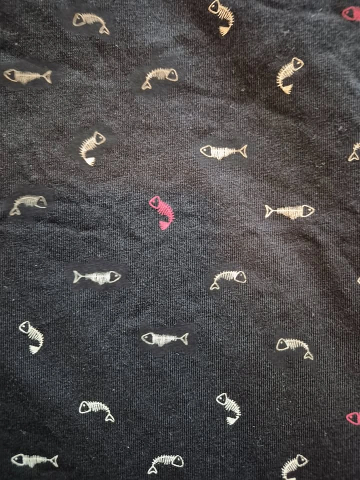 Black Fishbone Patterned T-Shirt - photo 2
