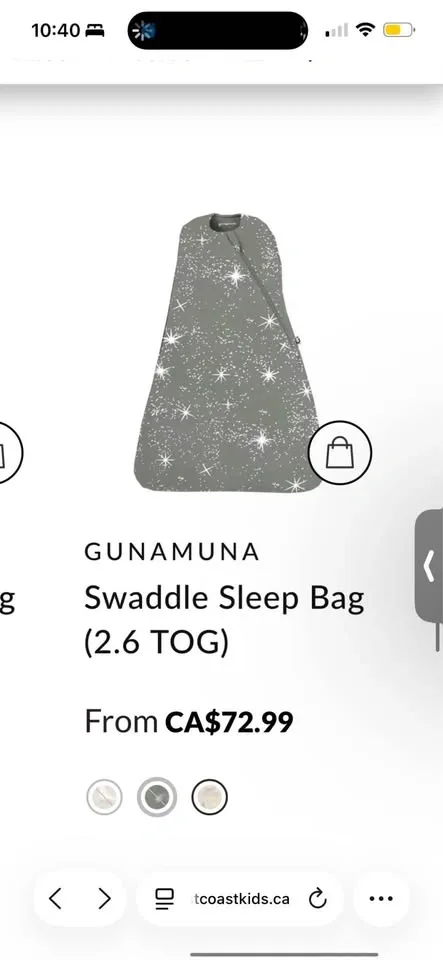 GUNAMUNA Swaddle Sleep Bag 2.6 TOG - photo 2