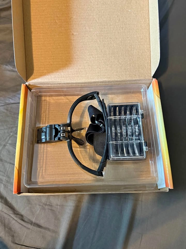 LED magnifying headband