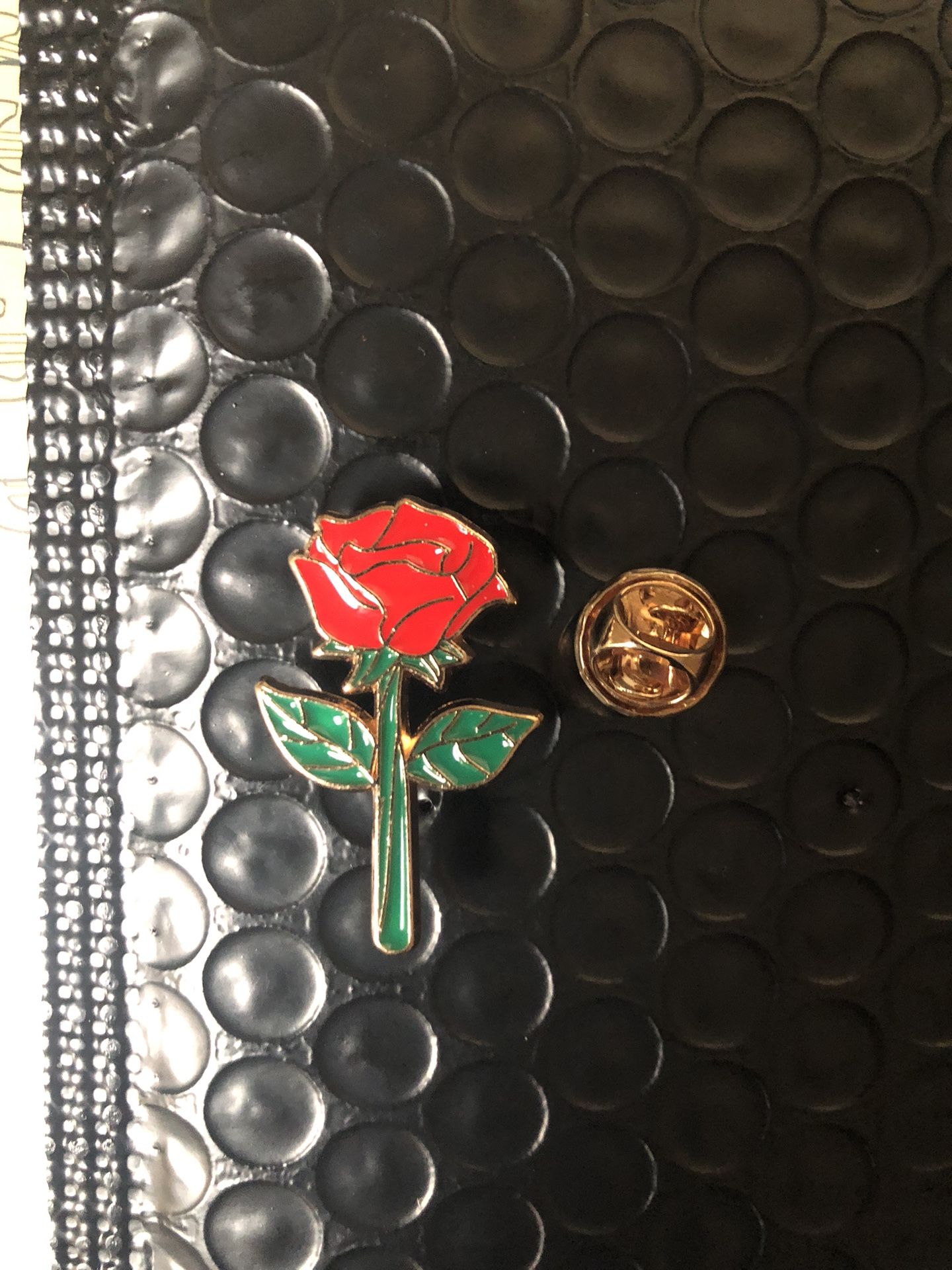 Elegant Rose Flower Enamel Brooch Pins